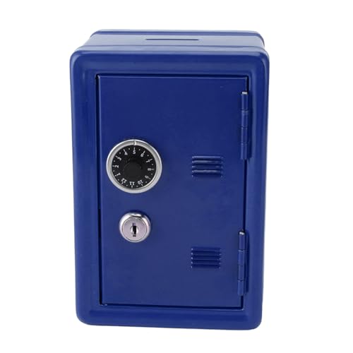 Money Bank, Long Lebens Life Piggy Bank Box Vertikales Safe Metal Creative for Home Use (Blue) von Generic