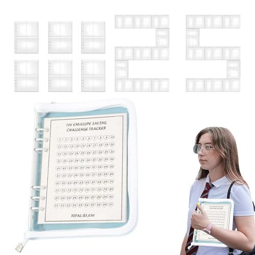 Money Savings Herausforderung Buch, 100 Savings Herausforderung Binder | Sparing Herausforderungen Heat - Cash Envelopes Herausforderungsset, Geld sparende Budget-Paper, robuste wiederverwendbare Money Savings Herausforderung Buch, 100 Savings Herausforderung Binder | Sparing Herausforderungen Heat - Cash Envelopes Herausforderungsset, Geld sparende Budget-Paper, robuste wiederverwendbare von Generic
