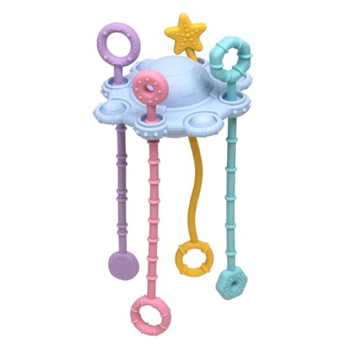 -Spielzeug, Silikon-zugschnur-aktivitätsspielzeug | Pull String Sensory Toy | Pull String Activity Toy Babies | Soft Push & Pull Toy Early Development & Activity Toys von Generic