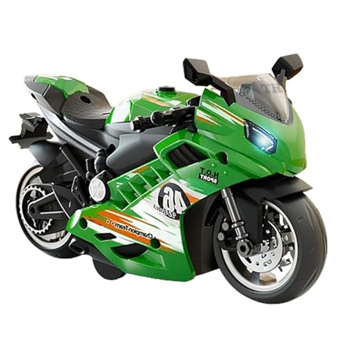 Motorrad-Spielzeug-Set, Modell-Set, Figuren für Elektromotorrad, Fahrrad, motorisiertes Spielzeug mit Sound und Licht für Erwachsene von Generic