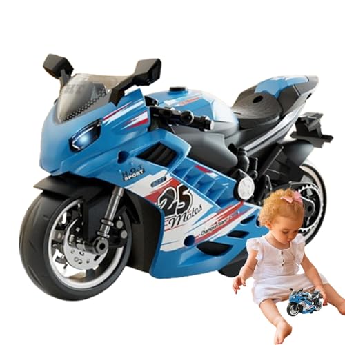 Motorrad-Spielzeug-Set | Powered Toybike Spielzeugmotorrad mit Sound und Licht für Kinder und Erwachsene von Generic