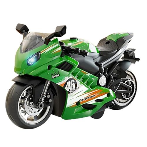 Motorrad mit Sound und Licht – Powered Spielzeugmotorrad, buntes Elektrofahrrad | Pullback-Motor für Kinder, , Mädchen, Erwachsene, immersive Soundeffekte, ideal für Fant-Spiele Motorrad mit Sound und Licht – Powered Spielzeugmotorrad, buntes Elektrofahrrad | Pullback-Motor für Kinder, , Mädchen, Erwachsene, immersive Soundeffekte, ideal für Fant-Spiele von Generic