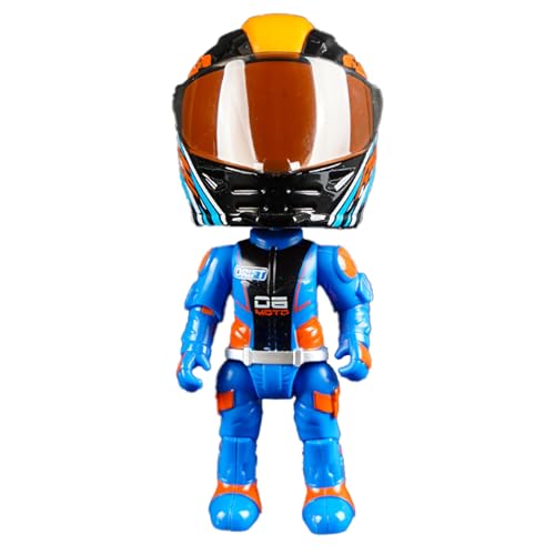Motorradmodell Verwandeln - Jungenspielzeug Actionfiguren, Motorradpuppe Verwandeln | Motorradfahrer-Verwandlungsspielzeug Mit Beweglichen Gelenken, Sammelfiguren Q-Version Q-Version Motorradfahrer-Sc von Generic
