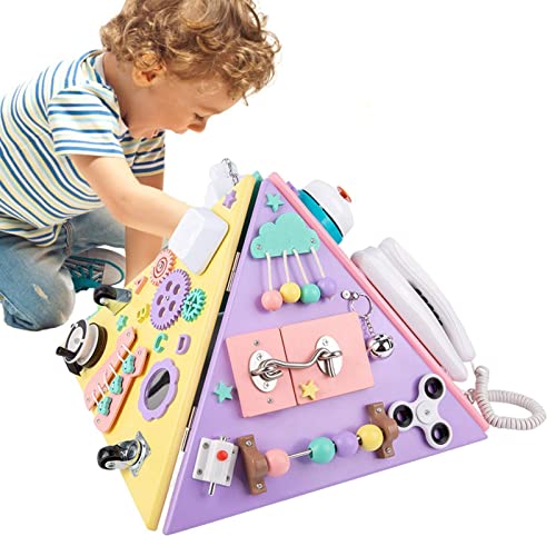 Multifunktionales Sinnesspielzeug | Pyramidenförmiges Zappelspielzeug für Kinder,Hand-Augen-Koordinations-Lernspielzeug, lustiges Montessori-Spielzeug für Bildung, Klassenzimmer, Geburtstagsgeschenk a von Generic