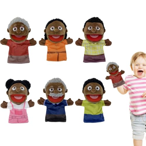 Multikulturelles Puppenset für Familie – schwarze Puppenpuppen für die Familie für Eltern-Kind-Spiele – Packung mit 6 lehrenden Puppen für Decken, perfekt zum Erzählen von Geschichten und Teat-Spielen Multikulturelles Puppenset für Familie – schwarze Puppenpuppen für die Familie für Eltern-Kind-Spiele – Packung mit 6 lehrenden Puppen für Decken, perfekt zum Erzählen von Geschichten und Teat-Spielen von Generic