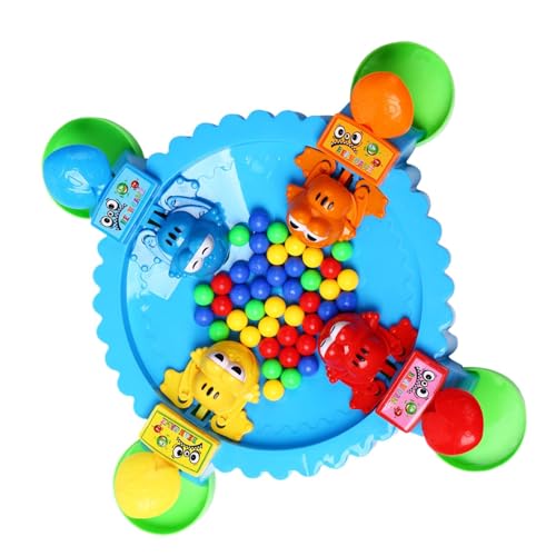 Multiplayer-Gesellschaftsspiele, interaktive Brettspiele, vielseitiges Froschfressendes Perlenspiel – Multiplayer-Tischspiel, tragbares Lernspielzeug für Kindergarten, Rasse von Generic