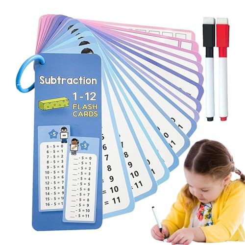 Multiplikationsspielkarten, Multiplikations-Flash-Karten | 15 x Lernhilfe-Karten für zu Hause, Flash-Karten für das Studium mathematischer Gleichungen, mit trocken abwischbaren Stiften oder Multiplikationsspielkarten, Multiplikations-Flash-Karten | 15 x Lernhilfe-Karten für zu Hause, Flash-Karten für das Studium mathematischer Gleichungen, mit trocken abwischbaren Stiften oder von Generic