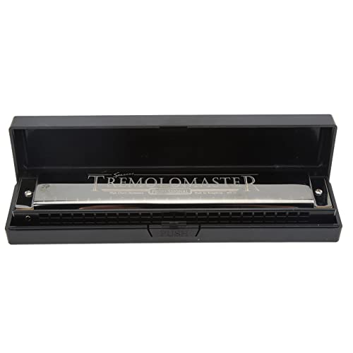 Mundharmonica 24 Löcher C Key Tremolo Mundorgan mit Fall für Anfänger Kinder Erwachsene Mundharmonica 24 Löcher C Key Tremolo Mundorgan mit Fall für Anfänger Kinder Erwachsene von Generic