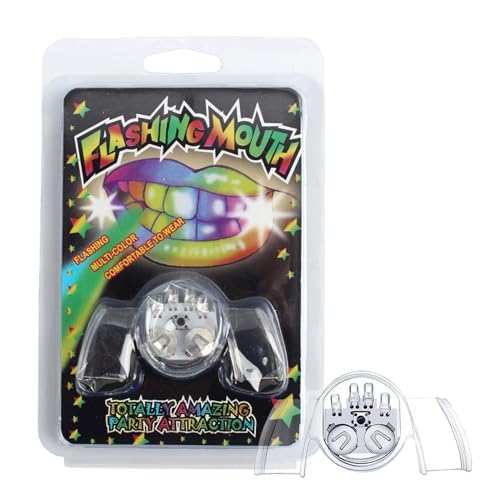 Mundstück für Kinder, LED Light-up-Mundschutzblitzstücke, leuchtende mehrfarbige wiederverwendbare Zähne, recycelte Süßigkeiten-Taschenfüller, Halloween-Party-Gefälligkeiten für Tanzperformance und Th von Generic