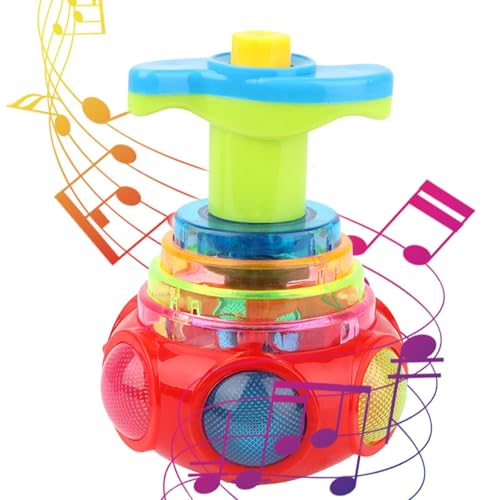Music Spinner LED Tops - Light-Up Flashing Toy with Gyroscope | Fun LED Music Spinner Toy for Kids, Toddler Favors, Colourful Flashing Tops, Toy for Boys and Girls Music Spinner LED Tops - Light-Up Flashing Toy with Gyroscope | Fun LED Music Spinner Toy for Kids, Toddler Favors, Colourful Flashing Tops, Toy for Boys and Girls von Generic