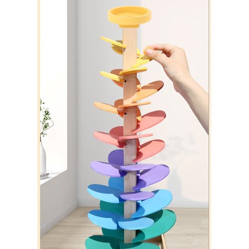 Music Tree Ball Track - Rolling Sound Tower Toy, Montessoris Musics Game | Farbübergreifende Lernspielzeug, Holz Kindergarten Kinder im Alter von 3 bis 7 Jahren, Holzstammspiel für Kinder im Vorschulk Music Tree Ball Track - Rolling Sound Tower Toy, Montessoris Musics Game | Farbübergreifende Lernspielzeug, Holz Kindergarten Kinder im Alter von 3 bis 7 Jahren, Holzstammspiel für Kinder im Vorschulk von Generic