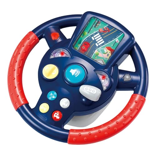 Musical Learning Playset - Kids Driving Simulation Wheel | Flashing Sound Steering Pretend Car Toy, Developmental Educational rolsplay Accessory, Imaginative Entertainment Gift for Boys Girls todlers Musical Learning Playset - Kids Driving Simulation Wheel | Flashing Sound Steering Pretend Car Toy, Developmental Educational rolsplay Accessory, Imaginative Entertainment Gift for Boys Girls todlers von Generic