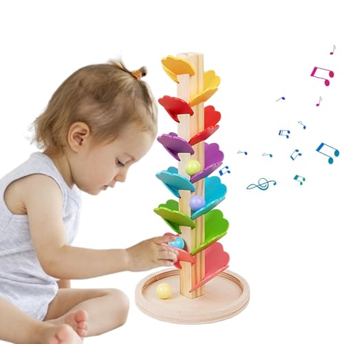 Musical Rainbow Tree Toy | Holzball Drop Sound Tree für Kinder | -Bildungsspielzeug, sensorischer Musikbaum mit beruhigenden Glockenspielern Musical Rainbow Tree Toy | Holzball Drop Sound Tree für Kinder | -Bildungsspielzeug, sensorischer Musikbaum mit beruhigenden Glockenspielern von Generic
