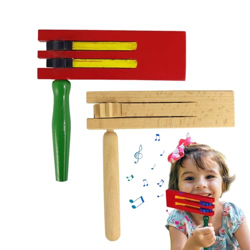 Musical Ratchet Toy - Klassisches Percussion -Instrument, lautes Lärmmacher | Handheld mexikanische Rassel für Festivals, Partybevorzugungen, Sportveranstaltungen und Aufführungen Musical Ratchet Toy - Klassisches Percussion -Instrument, lautes Lärmmacher | Handheld mexikanische Rassel für Festivals, Partybevorzugungen, Sportveranstaltungen und Aufführungen von Generic