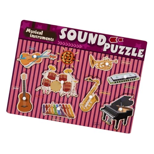 Musik-Puzzle für Kleinkinder, Soundpuzzle für Musikinstrumente, Vorschulmusik, Holzpuzzle mit Soundeffekten für den Ho Musik-Puzzle für Kleinkinder, Soundpuzzle für Musikinstrumente, Vorschulmusik, Holzpuzzle mit Soundeffekten für den Ho von Generic