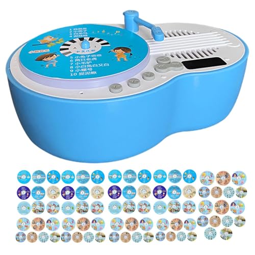 Musik-Story-Player Kleinkinder - Kinder-Phonograph, Kinder Lernen Musik-Hörbuch-Player | -Geschichtenerzähler-Schlafspieluhr Mit 84 Karten Für Die Feiertage Und Weihnachten Musik-Story-Player Kleinkinder - Kinder-Phonograph, Kinder Lernen Musik-Hörbuch-Player | -Geschichtenerzähler-Schlafspieluhr Mit 84 Karten Für Die Feiertage Und Weihnachten von Generic