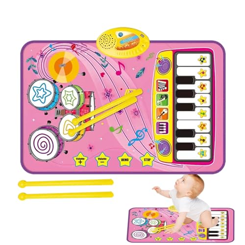 Musikalisches Klaviermatte – Interaktive Matte für Kinder, mit 2 Trommelstöcken, frühe Entwicklung, ideales Geschenk für Weihnachten, Kindertag, Erntedankfest und Geburtstag, Spaß und Lernen Musikalisches Klaviermatte – Interaktive Matte für Kinder, mit 2 Trommelstöcken, frühe Entwicklung, ideales Geschenk für Weihnachten, Kindertag, Erntedankfest und Geburtstag, Spaß und Lernen von Generic