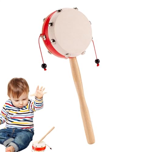 Musikalisches Rasselspielzeug – sichere und lustige Affentrommel | Schlagzeug und Schlagzeug für Kinder mit abnehmbarem Griff und leicht zu haltendem Griff Musikalisches Rasselspielzeug – sichere und lustige Affentrommel | Schlagzeug und Schlagzeug für Kinder mit abnehmbarem Griff und leicht zu haltendem Griff von Generic