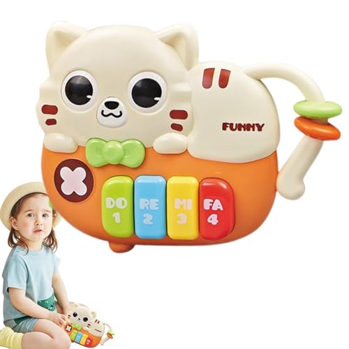 Musikinstrumentenspielzeug: Klaviertastaturspielzeug, kleines Lernspielzeug mit LED-Musiktastatur, elektrisches Musiklernspielzeug für Kinder, kreatives Break-Spielzeug Musikinstrumentenspielzeug: Klaviertastaturspielzeug, kleines Lernspielzeug mit LED-Musiktastatur, elektrisches Musiklernspielzeug für Kinder, kreatives Break-Spielzeug von Generic