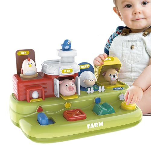 Musikspielzeug für frühes Lernen, Tierspielzeug Ursache und Wirkung,Sichere Aktivität und Musikspielzeug für Kinder | Interaktives Lern- und Bildungsspiel für die von Generic