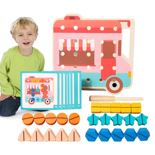 Mutter-Baustein-Spielzeug, Schraubendreherbrettset, Nuss-Assoziationsspiel | Lernspielzeug, Feinmotorik-Spielzeug, Vorschul-Lernaktivitäten für die von Generic