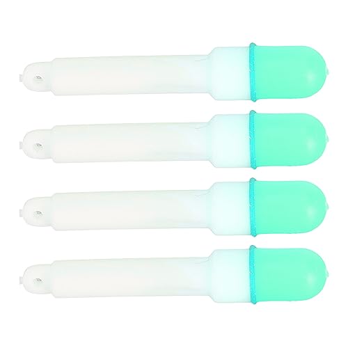 Nachtfischerei LED GLOW Stick Bleiben Sie Lange Zeit für Hohe Sichtbarkeit in Dunklen Fischereisenschwimmer, 4pcs Glühstäbe für Nachtfischereienthusiasten (Stabil auf grün) von Generic