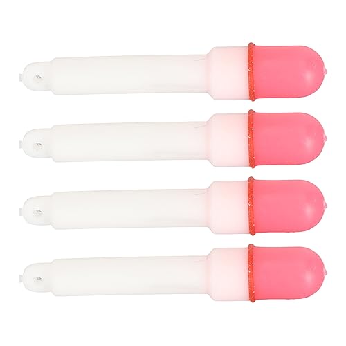 Nachtfischerei LED GLOW Stick Bleiben Sie Lange Zeit für Hohe Sichtbarkeit in Dunklen Fischereisenschwimmer, 4pcs Glühstäbe für Nachtfischereienthusiasten (Stabil auf rot) von Generic