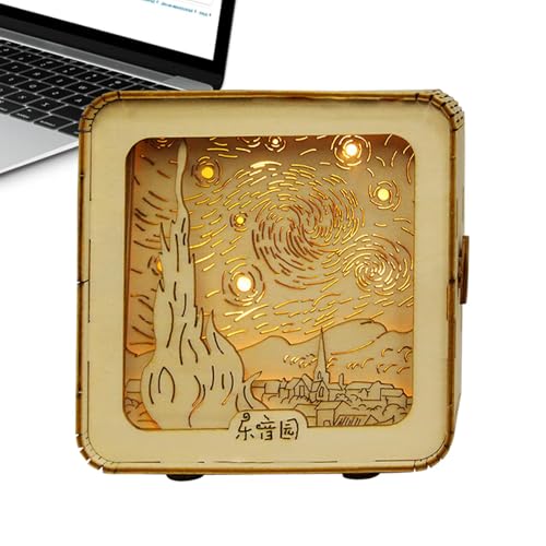 Nachtlicht, Puzzles für Erwachsene, kleine Holzpuzzle, handgefertigtes Lernspielzeug, niedliche Schlafzimmer-Schreibtischlampe, Nachtlicht für Häuser Nachtlicht, Puzzles für Erwachsene, kleine Holzpuzzle, handgefertigtes Lernspielzeug, niedliche Schlafzimmer-Schreibtischlampe, Nachtlicht für Häuser von Generic