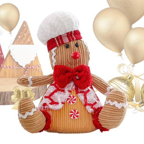 Nachtlicht-Puppe 'Pan-Männchen | Plüschtier Weihnachten Plüschtier mit Köchenhut - 26 cm / 10 Zoll Kuscheltier Weihnachten Keks Plüschpuppe Nachtlicht-Puppe 'Pan-Männchen | Plüschtier Weihnachten Plüschtier mit Köchenhut - 26 cm / 10 Zoll Kuscheltier Weihnachten Keks Plüschpuppe von Generic