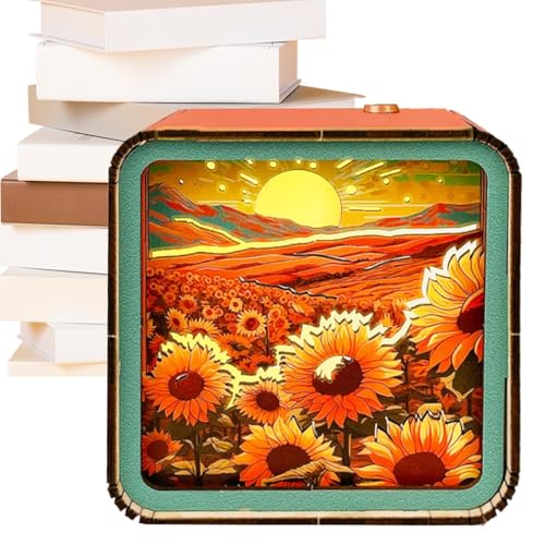 Nachtlicht Puzzle aus Holz - Nachtlicht Puzzle - Nachtlicht Puzzle Mit USB-Aufladung | Holzpuzzle Mit Nachtlicht, Heimdekoration Für Schlafzimmer, Wohnzimmer, Büro Nachtlicht Puzzle aus Holz - Nachtlicht Puzzle - Nachtlicht Puzzle Mit USB-Aufladung | Holzpuzzle Mit Nachtlicht, Heimdekoration Für Schlafzimmer, Wohnzimmer, Büro von Generic