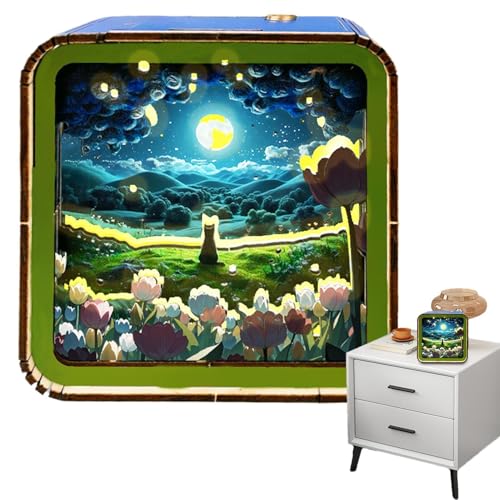 Nachtlicht aus Holzpuzzle, Nachtlicht für Puzzle, tragbar, Landschaftspuzzle, lustiges Nachtlicht, dimmbar, Innendekoration für Zuhause Nachtlicht aus Holzpuzzle, Nachtlicht für Puzzle, tragbar, Landschaftspuzzle, lustiges Nachtlicht, dimmbar, Innendekoration für Zuhause von Generic