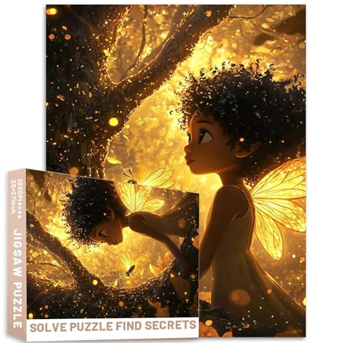 Nachtwald, leuchtende Feen-Feufliegen, 1000-teiliges Puzzle, 68,6 x 50,8 cm, herausfordernde Familienaktivitäten, buntes DIY-Bastelpuzzle für Heimdekoration, Geschenke Nachtwald, leuchtende Feen-Feufliegen, 1000-teiliges Puzzle, 68,6 x 50,8 cm, herausfordernde Familienaktivitäten, buntes DIY-Bastelpuzzle für Heimdekoration, Geschenke von Generic