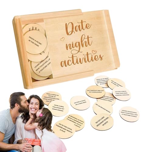 Nachtzitat für Paare, Nachtspiele aus Holz, Nachtaktivitäten, 52 Paare, Box mit romantischen Datums-Ideen, Hochzeitserinnerung, Hochzeitsdatum, Nachtbox für P Nachtzitat für Paare, Nachtspiele aus Holz, Nachtaktivitäten, 52 Paare, Box mit romantischen Datums-Ideen, Hochzeitserinnerung, Hochzeitsdatum, Nachtbox für P von Generic