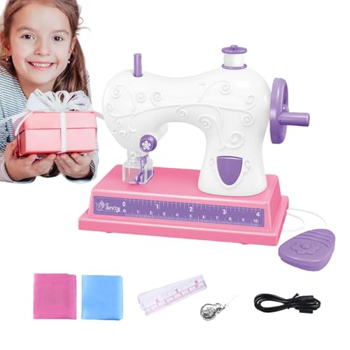Nähmaschinenspielzeug für Kinder, Nähmaschine mit Licht, Handnähmaschine, Simulationsset mit Batterien für Kinder Nähmaschinenspielzeug für Kinder, Nähmaschine mit Licht, Handnähmaschine, Simulationsset mit Batterien für Kinder von Generic