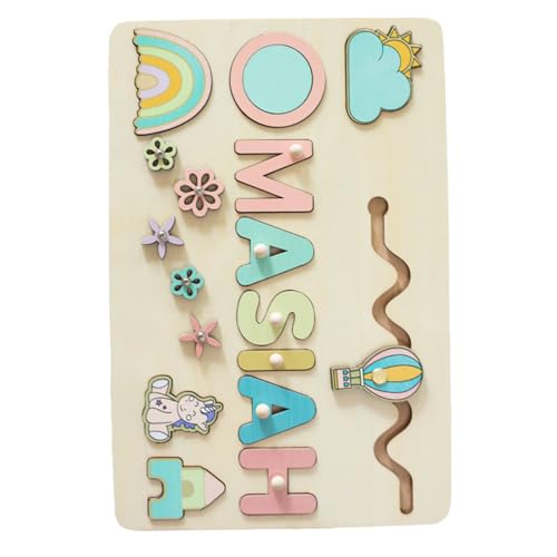 Name Puzzle for Kids – personalisiertes Alphabet-Spiel, Puppenbrett aus Holz, buntes Buchstabenspielzeug | Aktivität zur Erkennung von Formen des personalisierten Lernens, fördert die Rechtschreibung Name Puzzle for Kids – personalisiertes Alphabet-Spiel, Puppenbrett aus Holz, buntes Buchstabenspielzeug | Aktivität zur Erkennung von Formen des personalisierten Lernens, fördert die Rechtschreibung von Generic