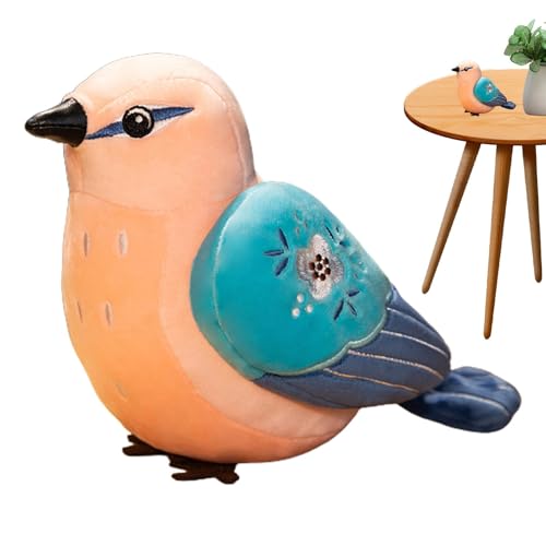 Nettes Kuscheltier Spielzeug Weiche Kissen, Weiche Tufting-Vogel, Niedliche Plüschtiere Kissen Spielzeug Kuscheltiere Plüsch Vogel Spielzeug für Mädchen Kinder Bettwäsche Schlafen von Generic