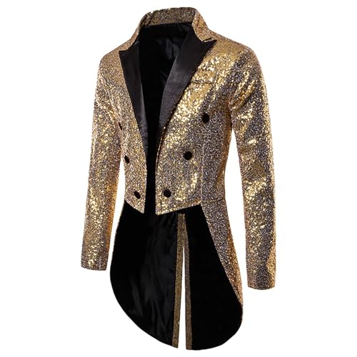 Neu 2025 Herren Steampunk Kleidung Gothic Frack Herren Pailletten Mittelalterliches Glitzer Jacke Mode Viktorianischen Palast Gehrock Glitzerjacke Tuxedo Theater Vampir Kleidung Halloween Outfit Neu 2025 Herren Steampunk Kleidung Gothic Frack Herren Pailletten Mittelalterliches Glitzer Jacke Mode Viktorianischen Palast Gehrock Glitzerjacke Tuxedo Theater Vampir Kleidung Halloween Outfit von Generic