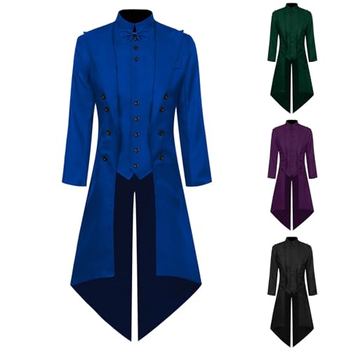 Neu 2025 Steampunk Herren Mantel - Gothic Jacke Herren Lang Mode Frack Retro Mittelalter Gehrock Viktorianische Hof Anzugweste Elegant Tuxedo Piraten Vampir Cosplay Kleidung Halloween Kostüm Neu 2025 Steampunk Herren Mantel - Gothic Jacke Herren Lang Mode Frack Retro Mittelalter Gehrock Viktorianische Hof Anzugweste Elegant Tuxedo Piraten Vampir Cosplay Kleidung Halloween Kostüm von Generic