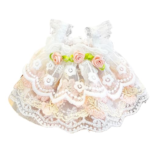 Neu Hängenden Ohr Kaninchen Spitze Rose Rock Puppe Puppe Kleid Puppe Schulter Gurt Rock Puppe Kleid Zubehör Qmh48 (A, One Size) von Generic