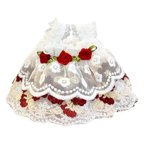 Neu Hängenden Ohr Kaninchen Spitze Rose Rock Puppe Puppe Kleid Puppe Schulter Gurt Rock Puppe Kleid Zubehör Zpt310 (D, One Size) von Generic