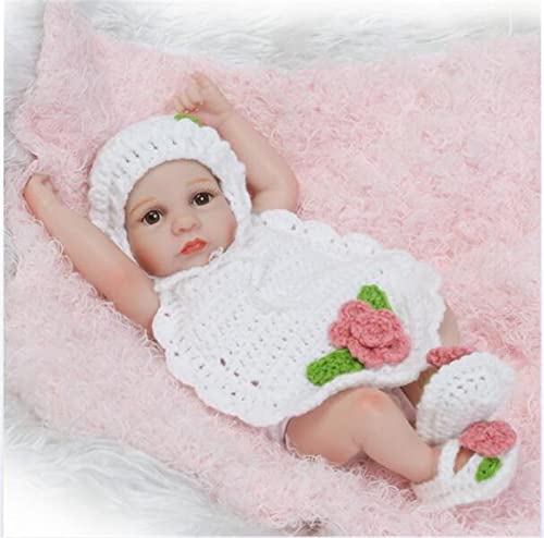 Neue Frühchen Puppe, Neugeborene Süße 10 Zoll Weiches Silikon Vinyl Echtes Weiches Sanftes Wiedergeborenes Baby Mädchen Puppe Neue Frühchen Puppe, Neugeborene Süße 10 Zoll Weiches Silikon Vinyl Echtes Weiches Sanftes Wiedergeborenes Baby Mädchen Puppe von Generic