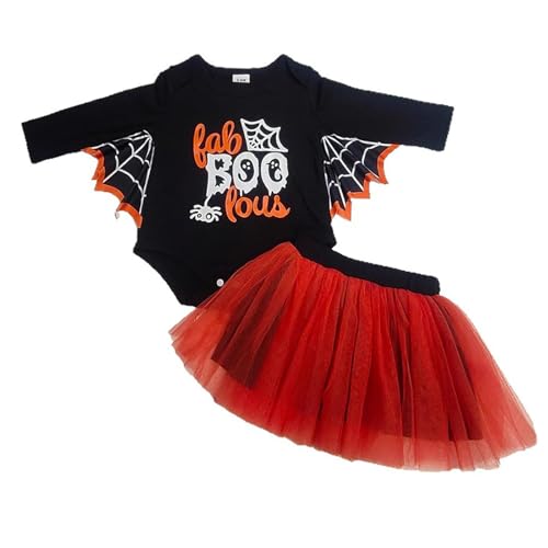Neugeborenes Junge Halloween Baby Mädchen Outfit Fledermausärmel Top Rock Set Kleinkind Kostüm für Mädchen 0 18 Monate Süßes Partykleid Winter Freizeitkleidung Neugeborenes Junge Halloween Baby Mädchen Outfit Fledermausärmel Top Rock Set Kleinkind Kostüm für Mädchen 0 18 Monate Süßes Partykleid Winter Freizeitkleidung von Generic