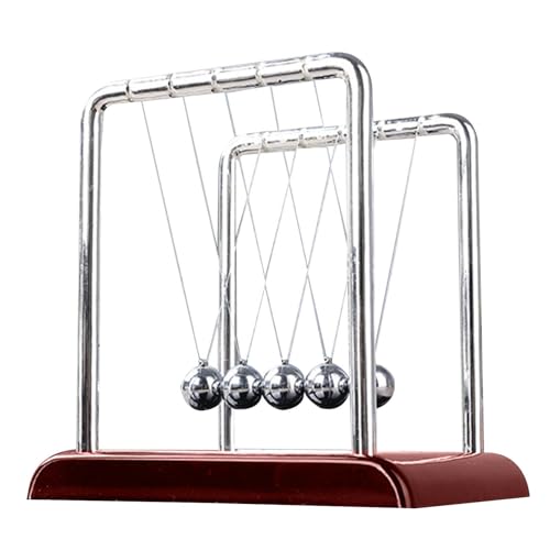 Newtons Cradle -Pendel, Große Perlen Von Newtons Cradle Balance - Newton Classic Ball Mit 5 Bällen | Wissenschaftliches Und Physisches Gerät, Bürodekoration, MoUV -Spielzeug Newtons Cradle -Pendel, Große Perlen Von Newtons Cradle Balance - Newton Classic Ball Mit 5 Bällen | Wissenschaftliches Und Physisches Gerät, Bürodekoration, MoUV -Spielzeug von Generic