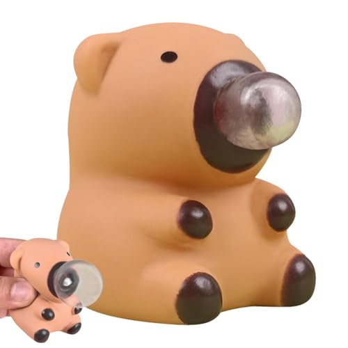 Niedliche Capybara-Figur,Capybara-Figuren | Capybara Bläst Seifenblasen-Puppe,Capybara-Figur, Ornament, Spuckblasen-Ornamente, Kreative Puppy Niedliche Capybara-Figur,Capybara-Figuren | Capybara Bläst Seifenblasen-Puppe,Capybara-Figur, Ornament, Spuckblasen-Ornamente, Kreative Puppy von Generic