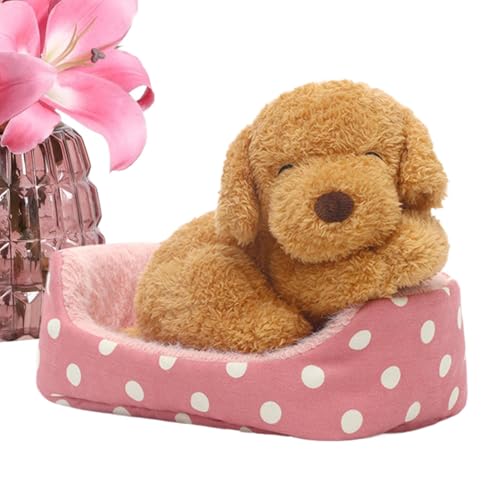 Niedliche Plüschtiere, Hund Katze mit Bettschmuck, kuschelige und weiche Kuscheltiere Huggers Begleiter für Kinder und Erwachsene von Generic