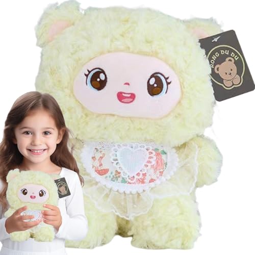 Niedliche Plüschtiere, niedliche Plüschpuppe, gefülltes Kissen, 10 Zoll Cartoon-Plüschkissen, Spielzeugkissen mit Lätzchen für Freundin, Freund, , Kinder Niedliche Plüschtiere, niedliche Plüschpuppe, gefülltes Kissen, 10 Zoll Cartoon-Plüschkissen, Spielzeugkissen mit Lätzchen für Freundin, Freund, , Kinder von Generic