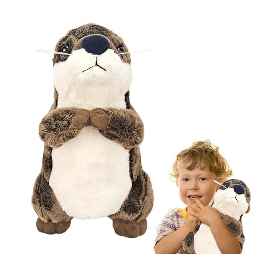 Niedliche -Plüschtiere,Ausgestopfte Für Babys | 20 cm Große Braune Gefüllte Seeotter Für Babys, Weiche Kuschelgeschenke Für Kinder von Generic