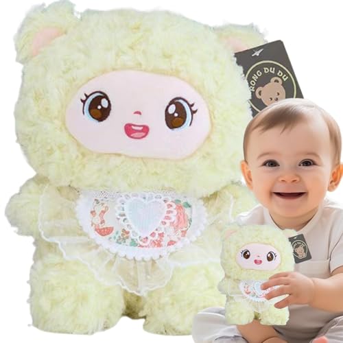 Niedliche Plüschtiere für Mädchen, niedliches Plüschtier - Gefülltes Schlafkissen - 10 Zoll Schlafkissenspielzeug mit Lätzchen, Cartoon weiche Puppe zur Dekoration Niedliche Plüschtiere für Mädchen, niedliches Plüschtier - Gefülltes Schlafkissen - 10 Zoll Schlafkissenspielzeug mit Lätzchen, Cartoon weiche Puppe zur Dekoration von Generic