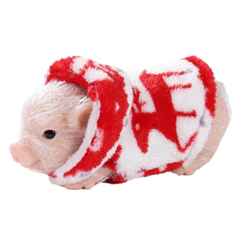 Niedliche Tierpuppe in Form eines Schweins, geeignet als Geschenk für Kinder, Rotes Kleiderschwein Niedliche Tierpuppe in Form eines Schweins, geeignet als Geschenk für Kinder, Rotes Kleiderschwein von Generic