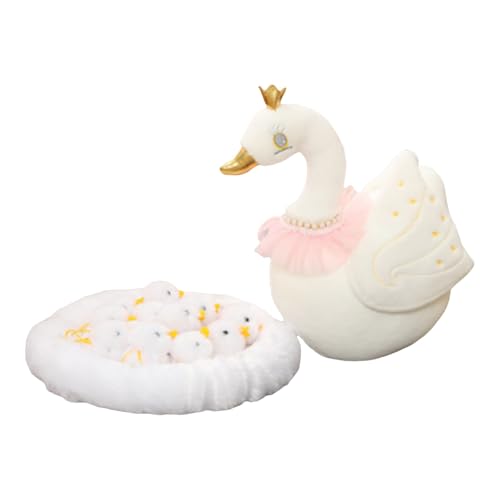 Niedliche kleine weiße Gans Spielzeug weiße Gans und Cockpit Ostergeschenk Zsh698 (White, 35cm) von Generic